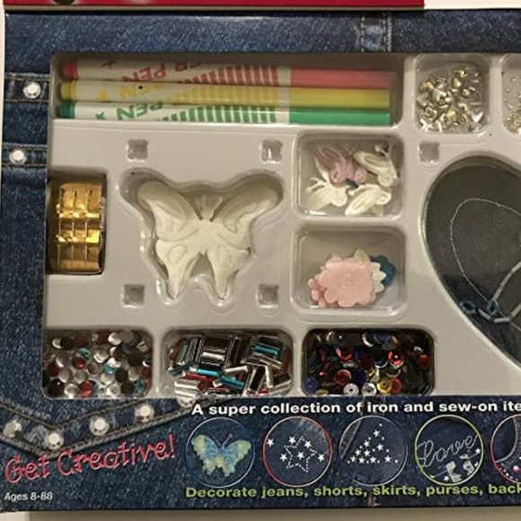 ⭐ NEW ⭐ Singer Decorate Your Denim Party  Pack: Iron & Sew On Denim Decorations - Picture 5 of 9